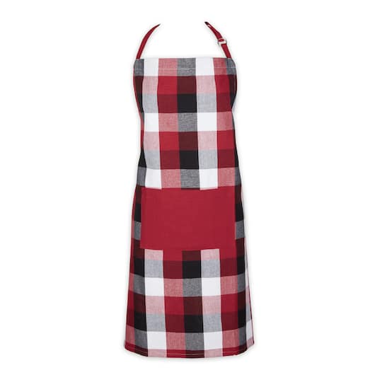 DII® Tri Color Check Chef Apron